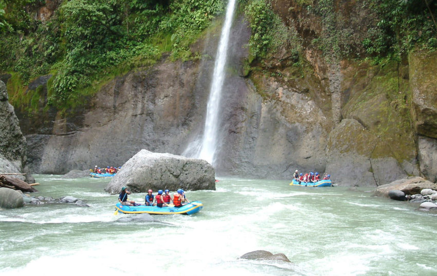 Pacuare Rafting Waterfall